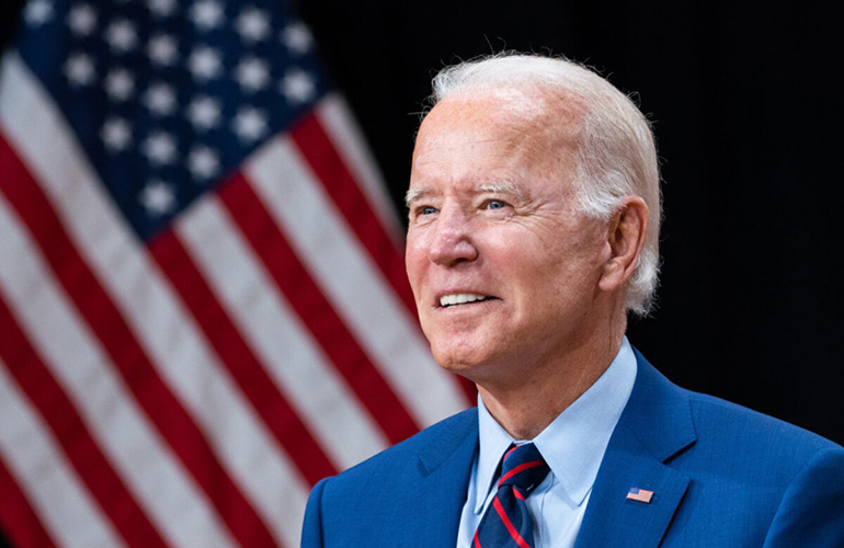 This is a portrait hoto of President Joe Biden who has a new plan to boost the U.S. supply chain for pharmaceuticals and other products.